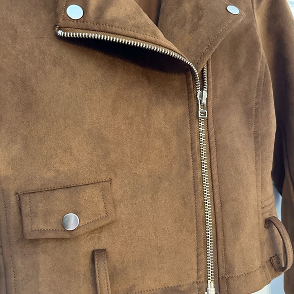 TALULA Faux Suede Moto Jacket - Picture 4 of 5